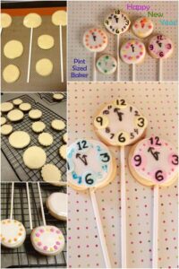 Count Down to New Years Eve with these fun Clock Sugar Cookies.