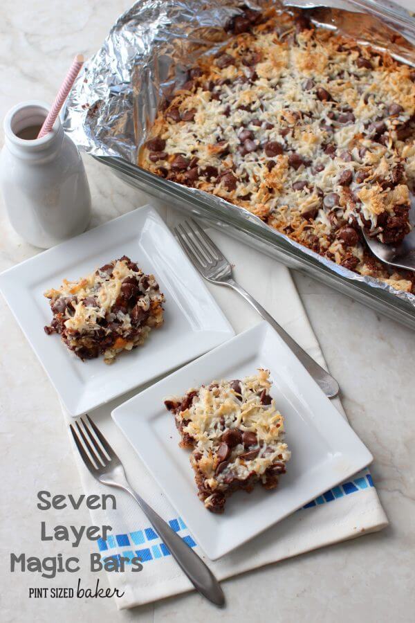 One of the classic recipes that everyone loves. Seven Layer Magic Coconut Bars are made quick and easy and always satisfying!
