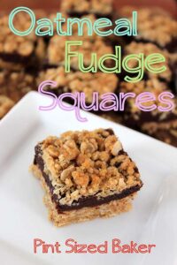 Oatmeal Fudgy Bars that are sure to put a smile on everyone's face! We love them!
