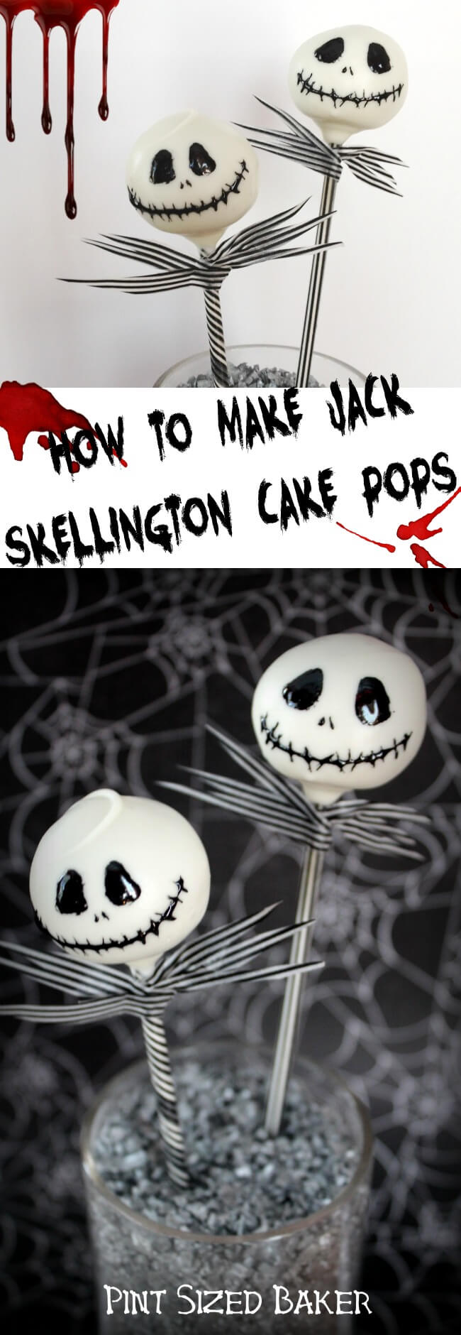 Your little ghouls and goblins are going to love this Nightmare before Christmas with this easy Jack Skellington Cake Pop Tutorial. 