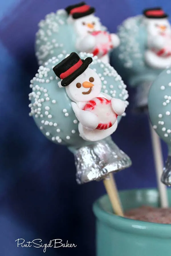 Learn how to make these easy Snow Globe Cake Pops! The kids love them!