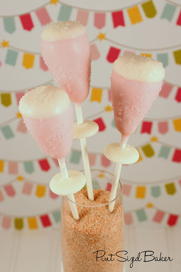 Champagne Cake Pops - Pint Sized Baker