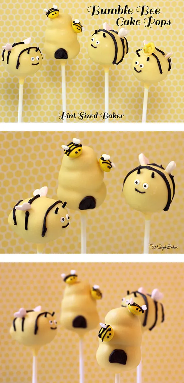 Adorable little bumble bee cake pops are easy to make. Just follow this tutorial.