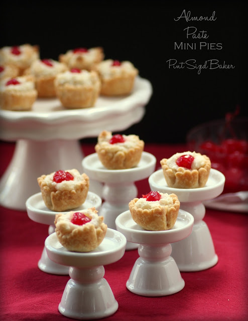 Almond Marzipan Macaroon Mini Pies. Simple treats that make a big impression.