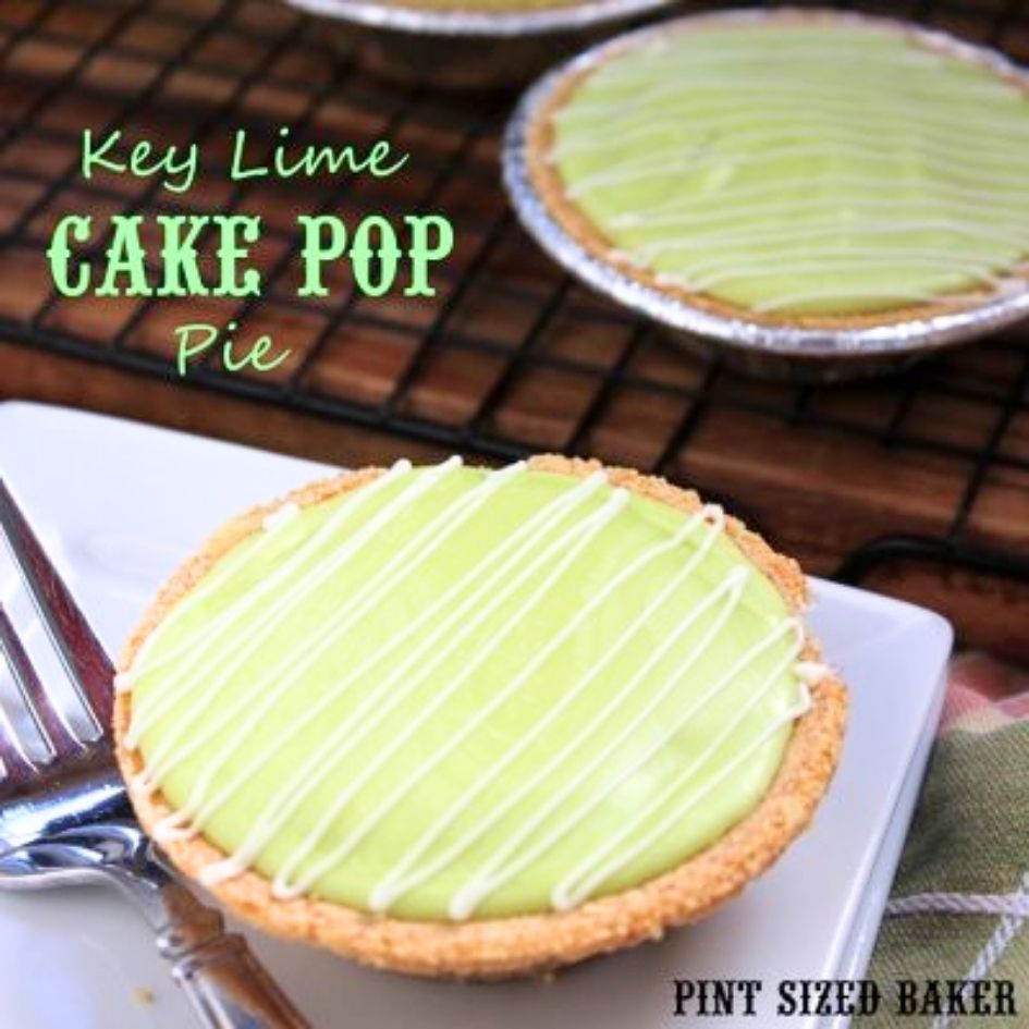 Key lime cake pop