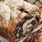 Chocolate Babka Bread is AMAZING!! Homemade bread filled with chocolate, swirled together and topped with a crumble topping! It's a baking wonder!