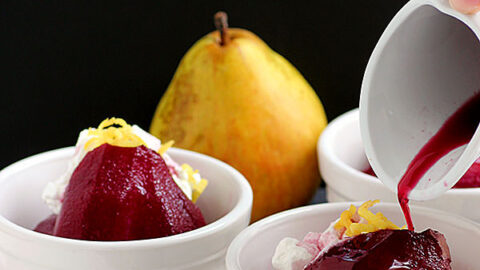 Red Wine Poached Pears 33