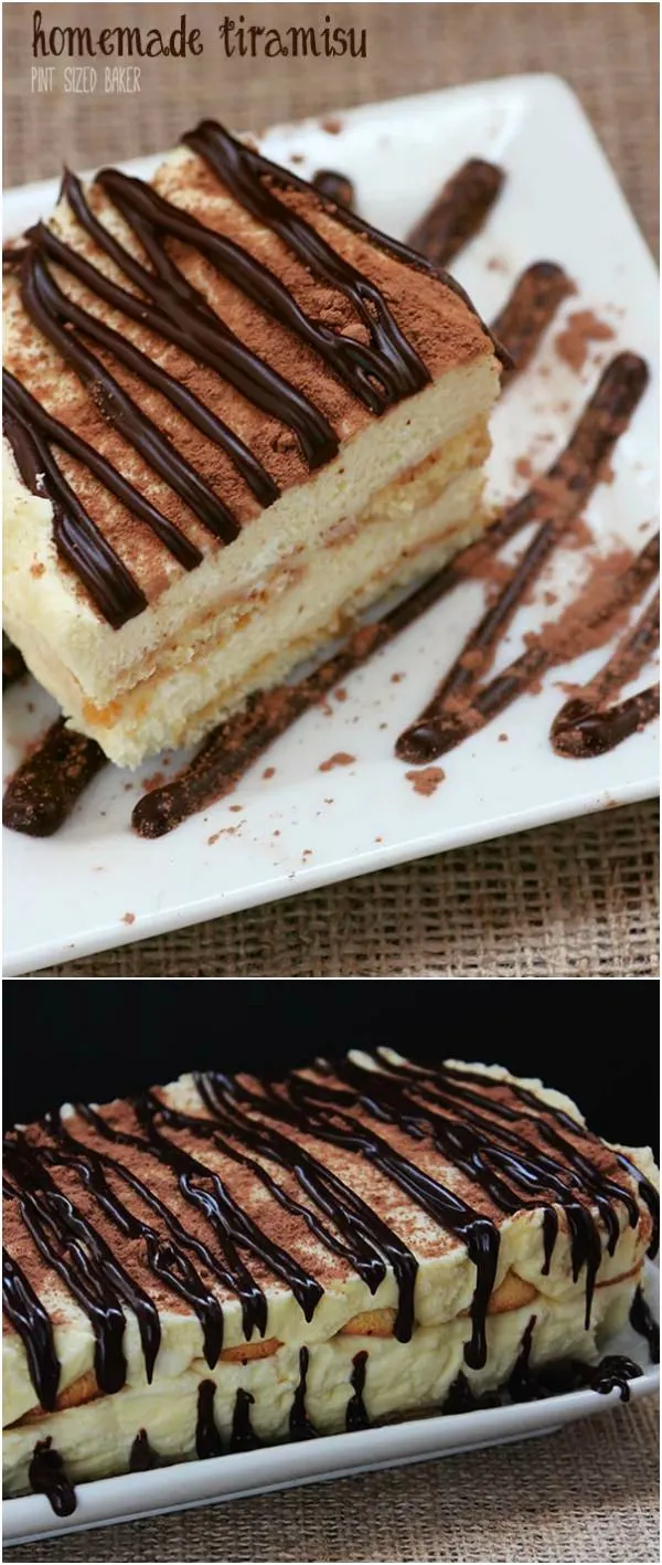 All homemade Tiramisu is just amazing!! From the homemade ladyfingers and Mascarpone cheese - it's just so delicious!