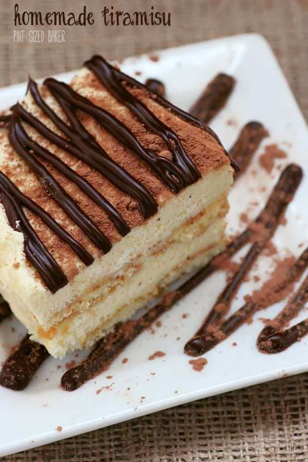 All homemade Tiramisu is just amazing!! From the homemade ladyfingers and Mascarpone cheese - it's just so delicious!