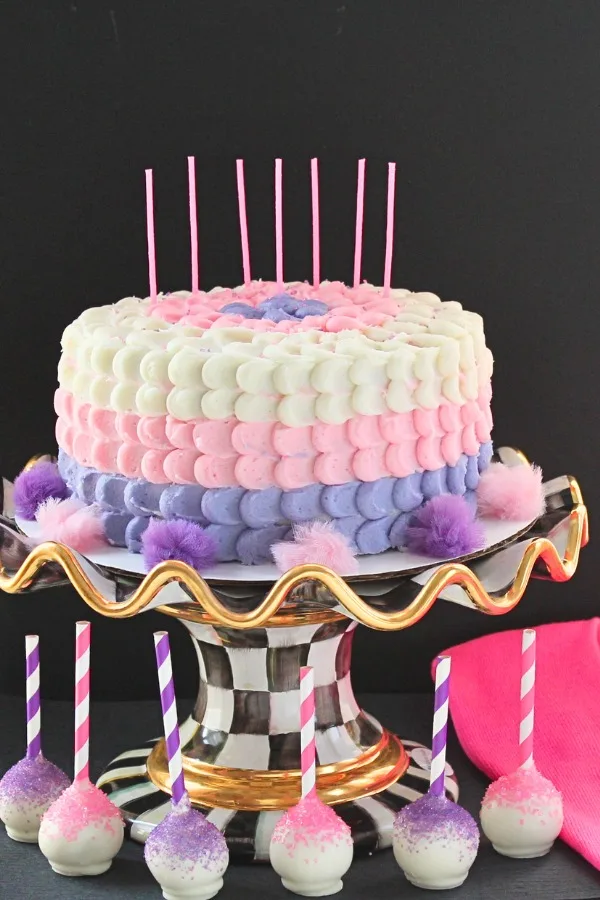 Purple Cream Birthday Cake - Rashmi's Bakery