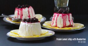 This frozen treat is amazing in the summer. Easy Frozen Lemon Whip and Blueberry Sauce is a fun way to enjoy some ice cream with the ladies.