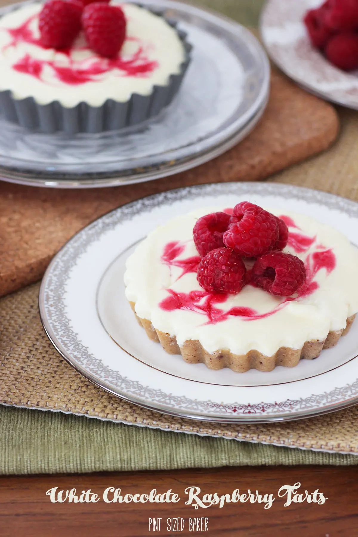 White Chocolate Raspberry Tarts