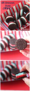 Grab the kids and three boxes or Oreo cookies to make these fun All American Oreos. Triple stuffed is the best way to enjoy Oreo Cookies!