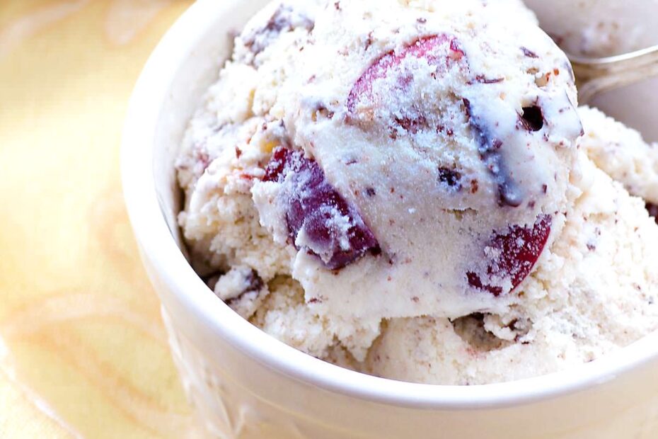 Cherry Garcia ice cream with chocolate