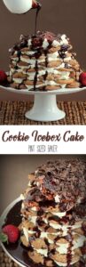 Layers and layers of thin cookies and whipped cream covered in hot fudge - this icebox cake is amazing!