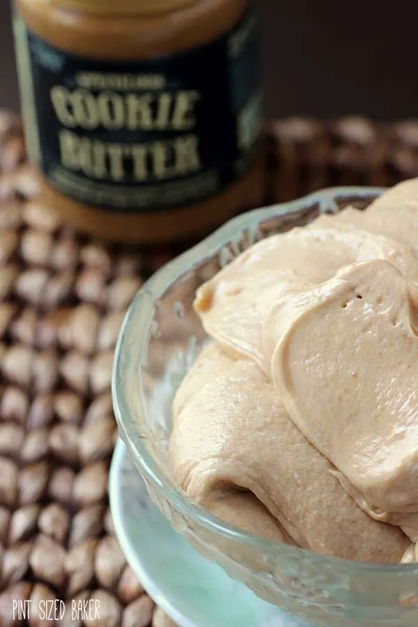 Easy Cookie Butter Mousse that is easy to make and is a fun dessert.