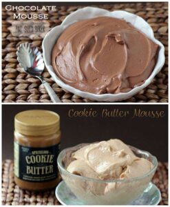 Chocolate Mousse and Cookie Butter Mousse Recipes