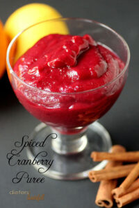 Fresh Cranberry Puree is delicious when served with a cake or cupcakes.