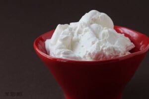 Light and fluffy whipped cream with mascarpone cheese added for a little extra flavor.
