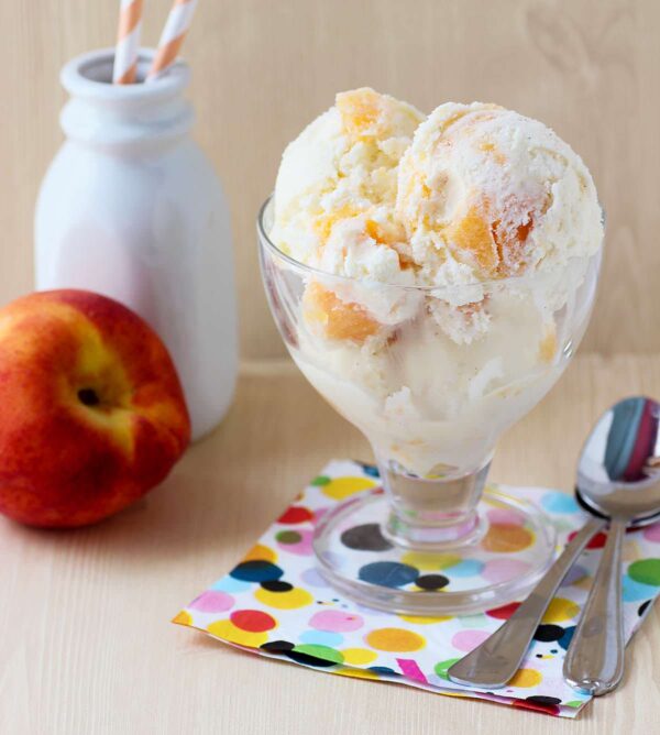 Peaches and Cream Ice Cream
