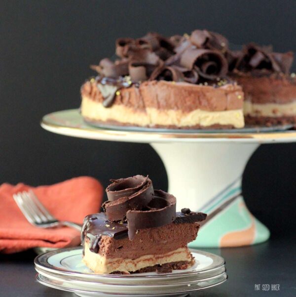 Slice into this Mousse Cake for a wonderful dessert. Simply decadent.