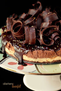 Chocolate Curls, Ganache, Mousse, and a shortbread crust! Whoa! This looks so good!!