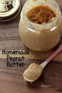 Easy and delicious. This homemade peanut butter is just peanuts, salt, and some coconut oil. Nothing else!