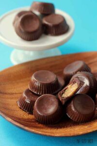 No added "junk" in these homemade peanut butter cups.