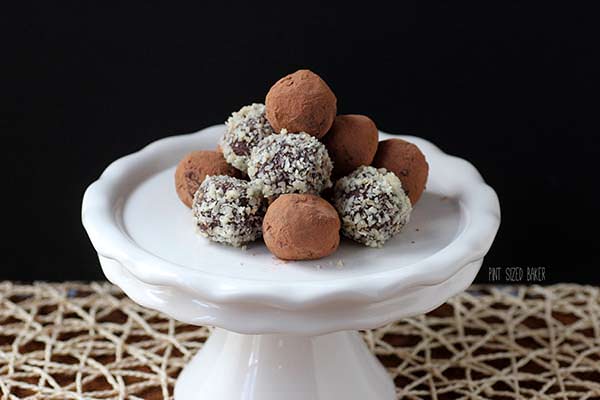 Chocolate Raspberry Truffles • Pint Sized Baker