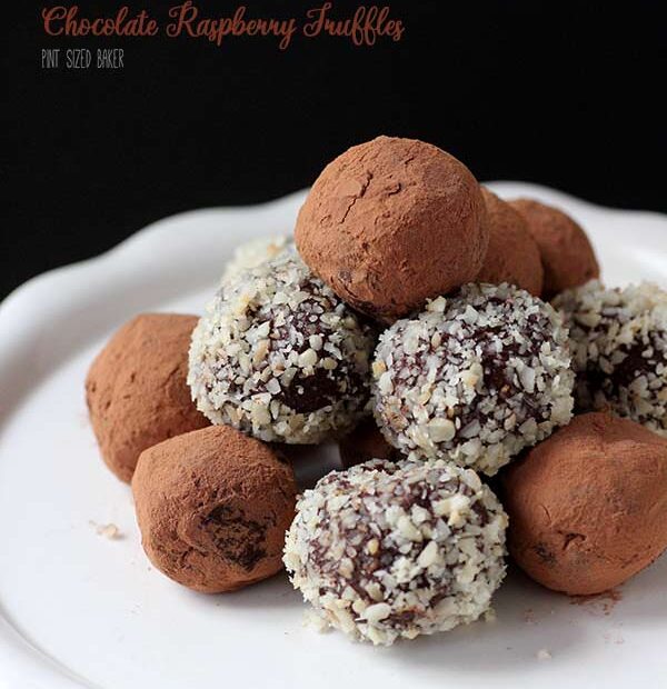 Chocolate and Raspberry Truffles that are perfect for gift giving and sharing with friends.