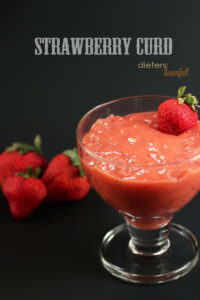 Sweet Strawberry Curd is a great addition to your dessert.