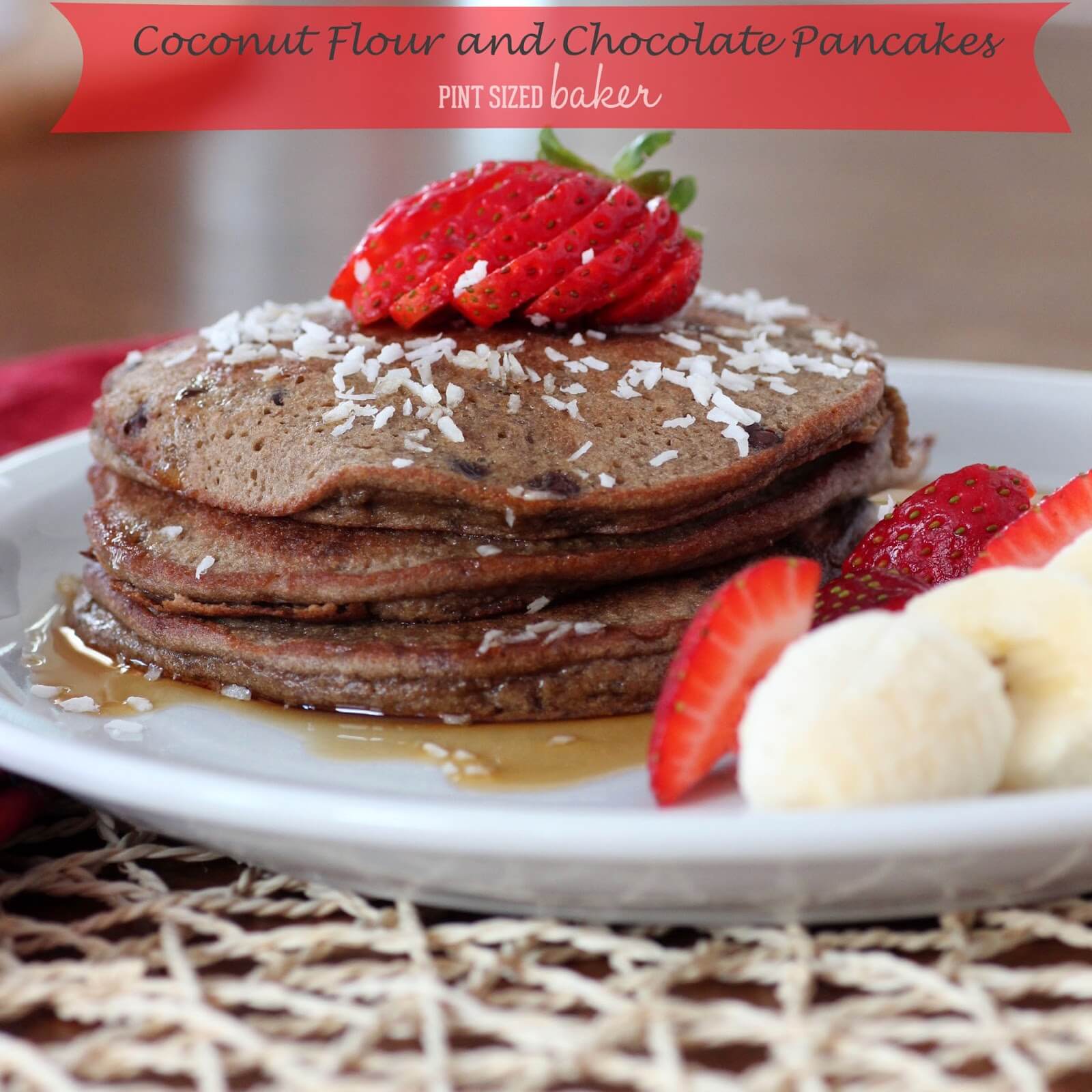 Coconut Flour Chocolate Pancakes