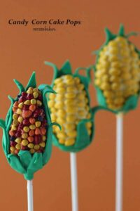 Whimsical Candy Corn Cake Pops. Take your veggies to a fun level.