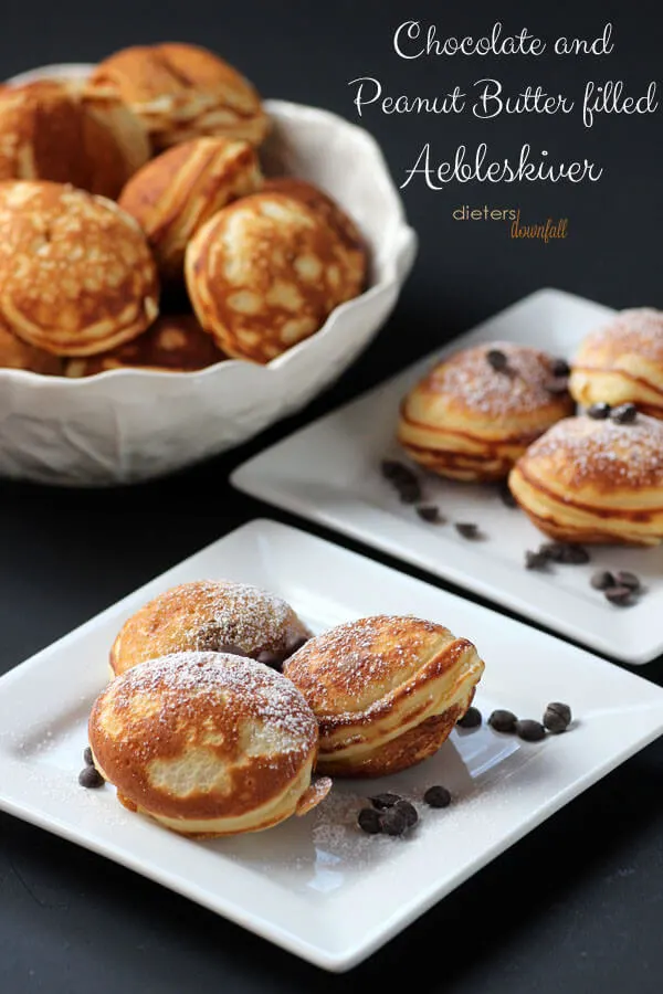 Chocolate and Peanut Butter Aebleskiver