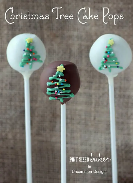 Fun and Simple Christmas Tree Cake Pops are great to give as Holiday gifts!