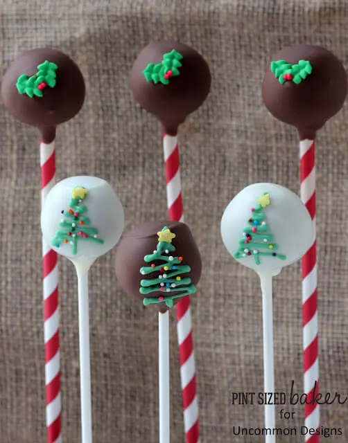 Fun and Simple Christmas Tree Cake Pops are great to give as Holiday gifts!