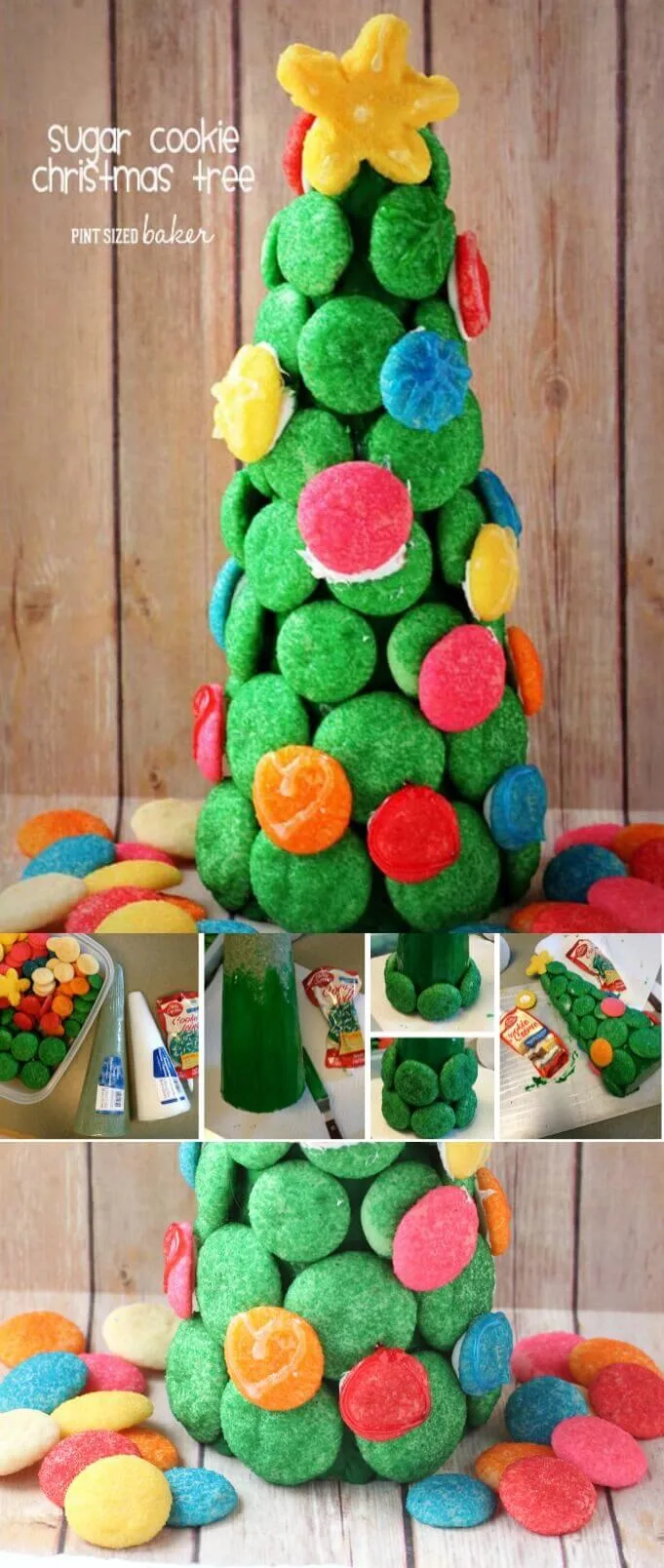Learn how easy it is to make this beautiful Sugar Cookie Tree with your kids. It's a great accessory to a gingerbread house!