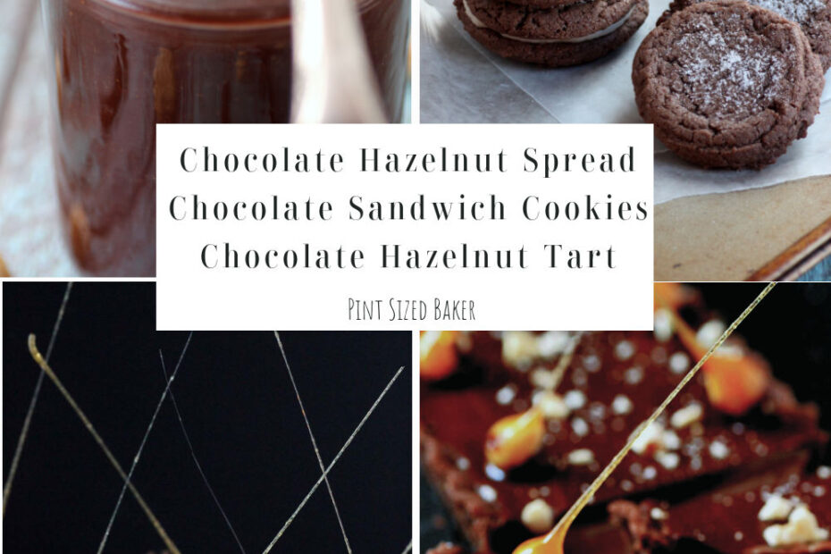 Chocolate Hazelnut Tart Recipe Collage