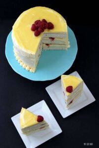 I've got a birthday coming up and I want this Raspberry and Lemon Layer Cake!