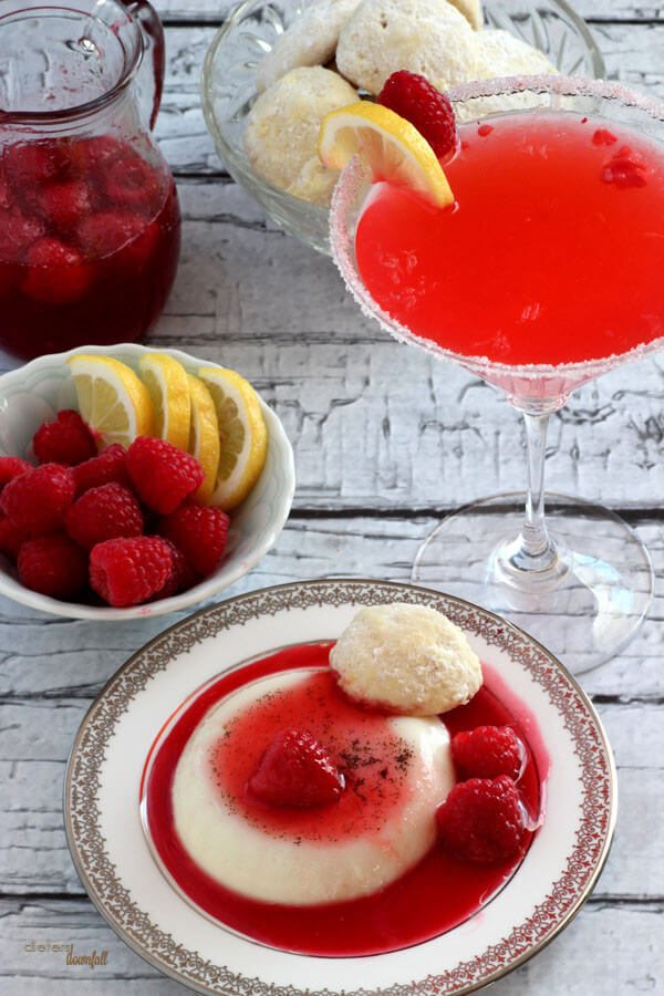 Beautiful Colors for a decadent dessert. Raspberry and Lemon just pair so well together. from #dietersdownfall.com