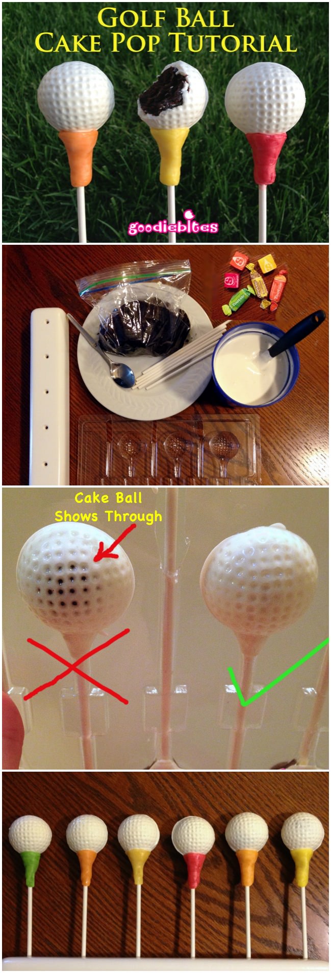 How To Make Golf Ball Cake Pops Pint Sized Baker
