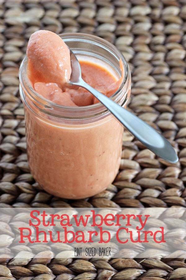 Homemade Strawberry Rhubarb Curd