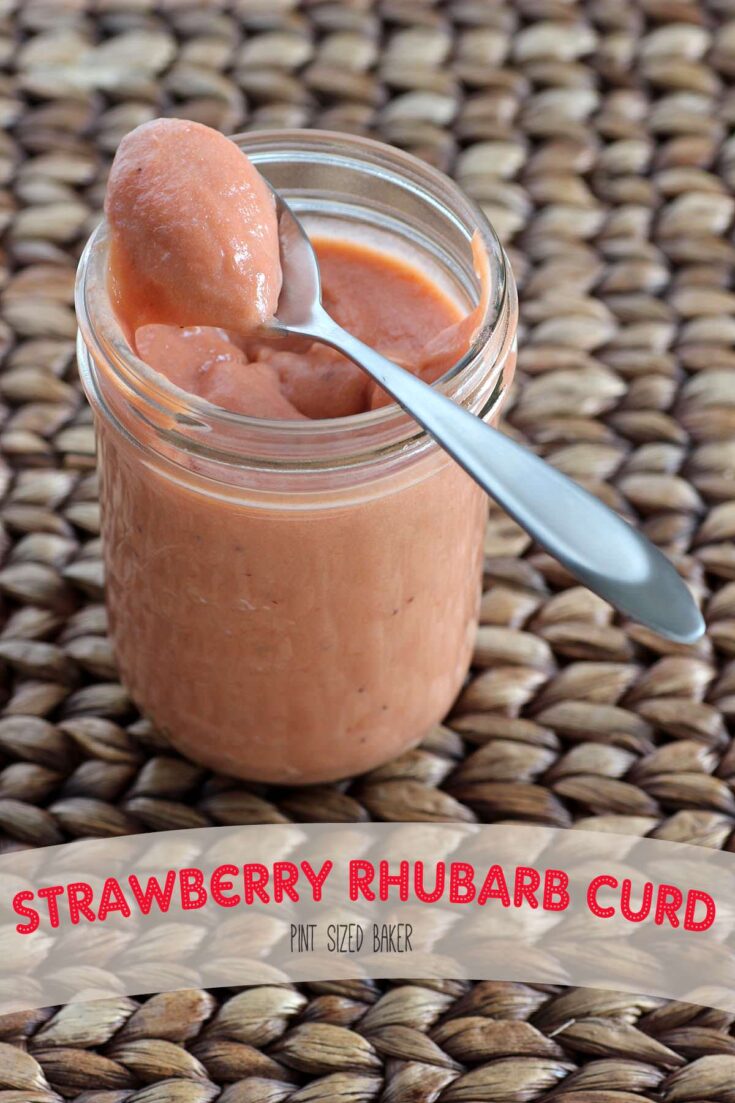 Homemade Strawberry Rhubarb Crd! It's what summers are made for!