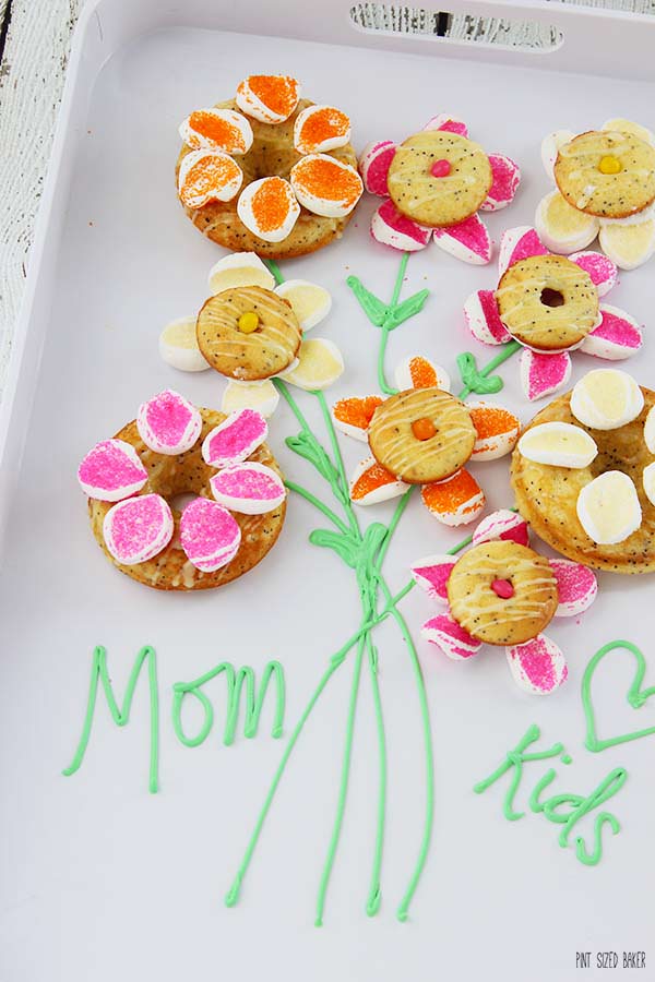 This Mother's Day, make mom breakfast in bed and deliver some flowers all in one swoop with these Flower Donuts.