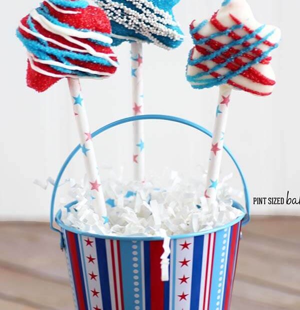 1 ps Red White and Blue Marshmallow Stars 5 feat