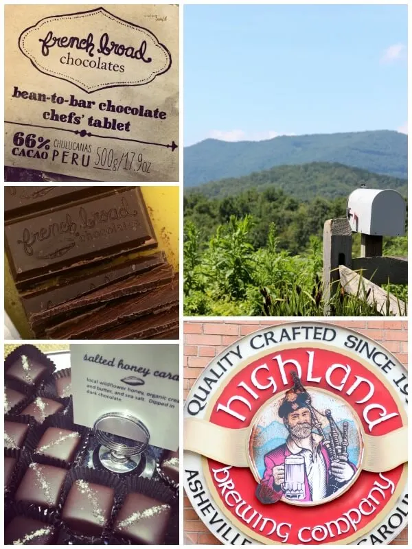 Enjoy the Sight's that Asheville, NC has to offer while eating chocolates and drinking beer.
