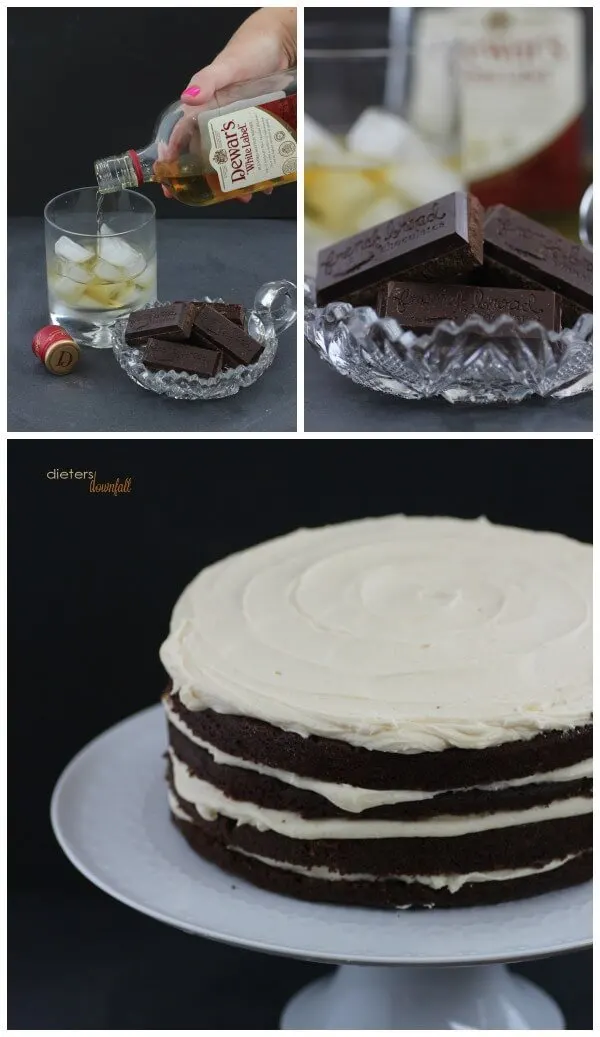 Dewar's Whiskey and French Broad Chocolates make an amazing cake that you won't forget!