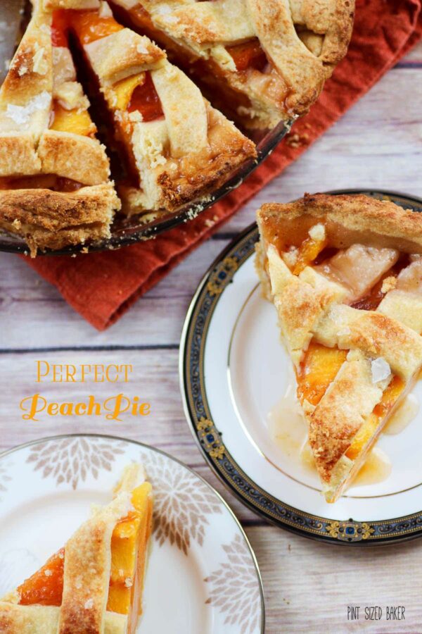 Perfect Peach Pie Recipe. Grab some seasonal fresh peaches and bake a pie. This recipe is the best!