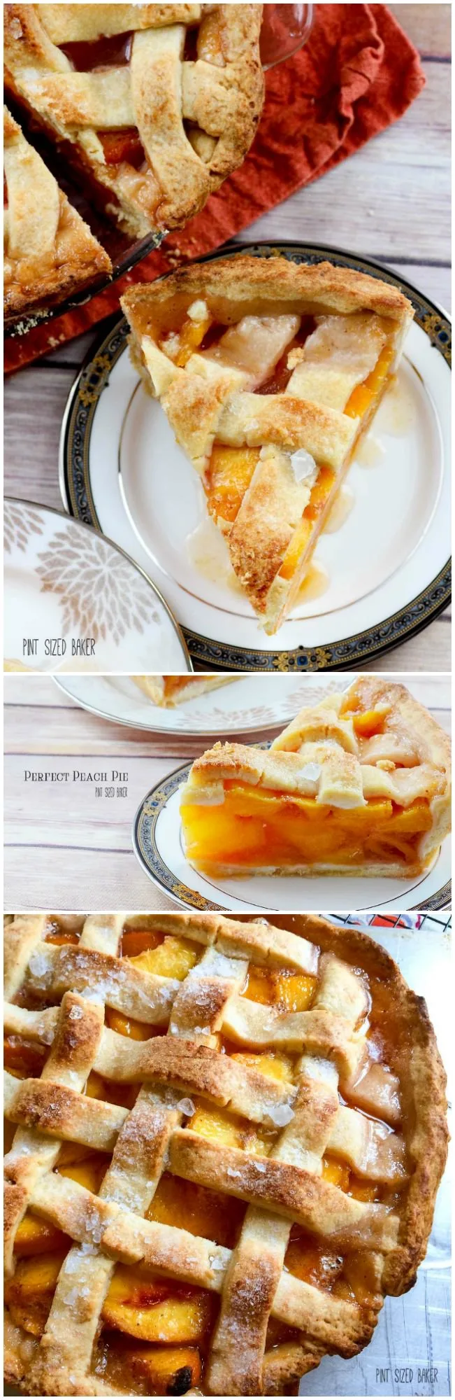Perfect Peach Pie Recipe. Grab some seasonal fresh peaches and bake a pie. This recipe is the best!