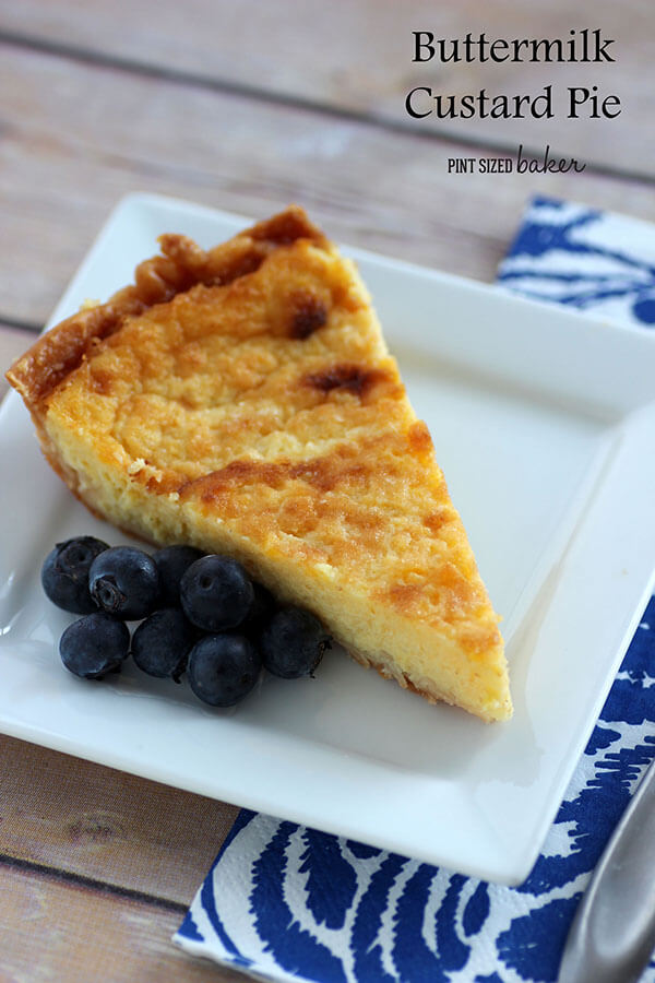 Image linked to my Buttermilk Custard Pie Recipe.